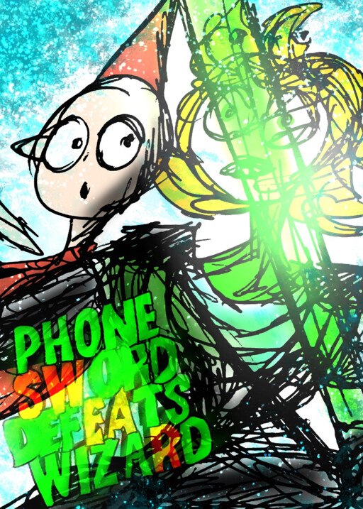 Phone Sword Defeats Wizard